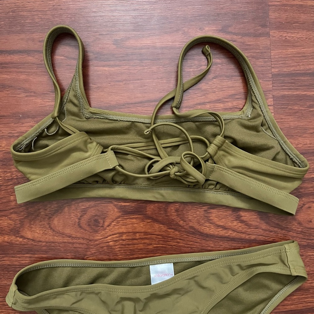 Olive Green Bikini Set - Picture 2 of 4